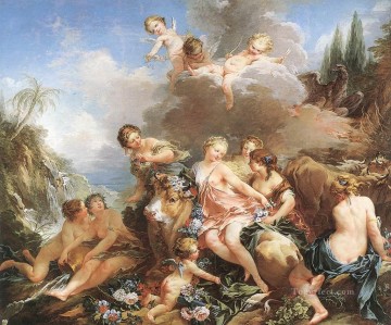  boucher pintura - El rapto de Europa Francois Boucher desnudo